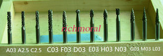 China 3X3mm solid tungsten Coblat Alloy burr shank 1/8&quot; supplier
